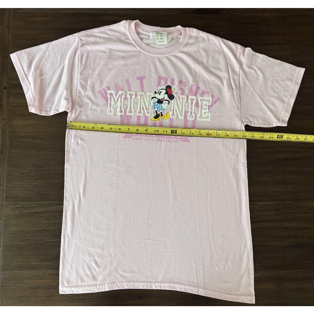 Vintage Disney Minnie Mouse Shirt Womens Medium Pink Walt Disney World Tee - Picture 6 of 7